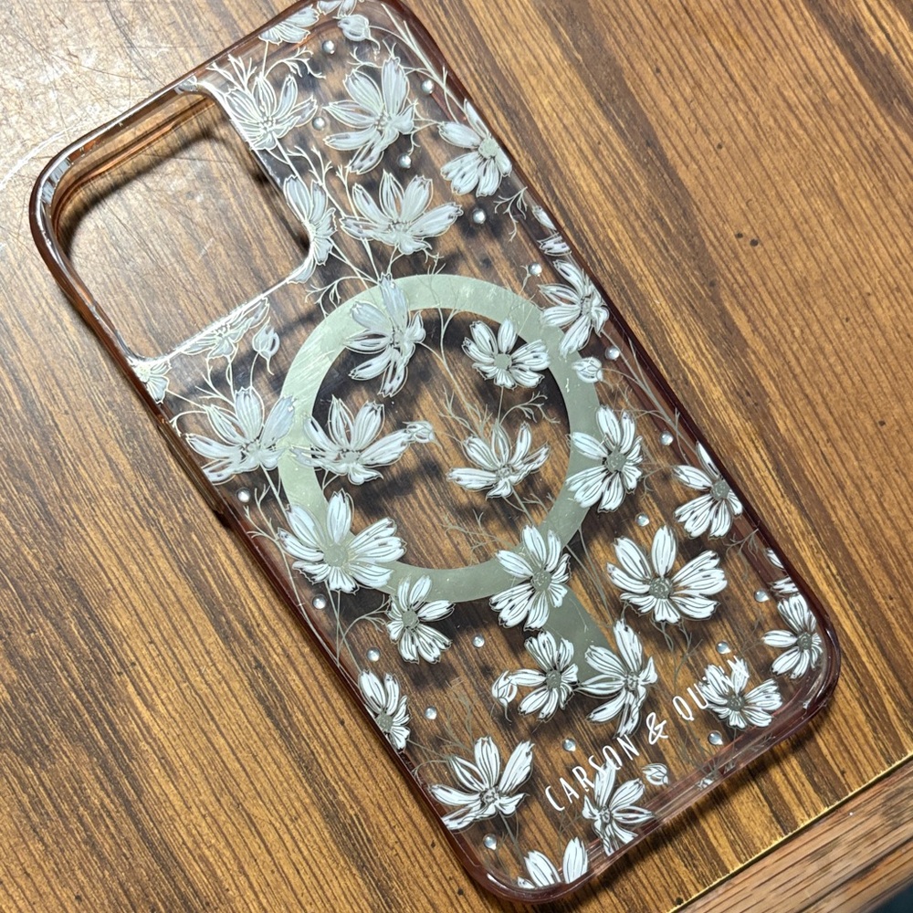 iPhone 14 Clear Floral iPhone Case - Picture 2 of 2